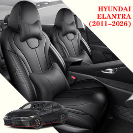 Custom Luxury Leather Seat Covers Full Set for Hyundai Elantra (2011–2026)