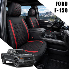 Custom For Ford F150 Car Seat Covers Full Set Compatible (2015-2026)