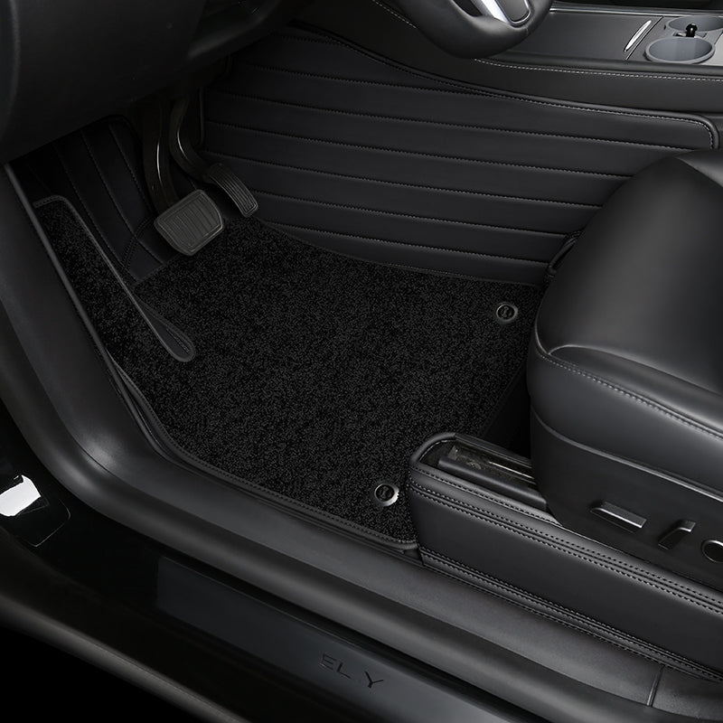 Special for Tesla Model 3 and Model Y 360° Aviation Soft Package Full Wrap All-Weather Leather Floor Mat