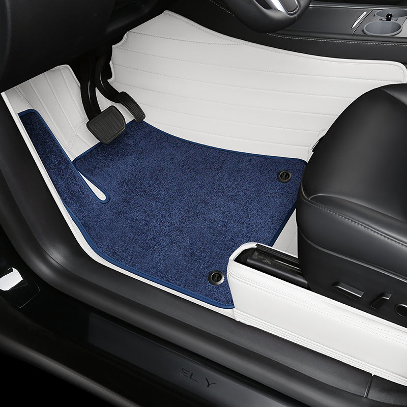 Special for Tesla Model 3 and Model Y 360° Aviation Soft Package Full Wrap All-Weather Leather Floor Mat