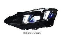 Load image into Gallery viewer, Snake Eyes Style Headlights for BMW 4 Series G22 G23 G26 M3 M4 (2021 - Present) Assembly Upgrade, Amber DRL