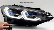 Load image into Gallery viewer, Laser Style Headlights for BMW 4 Series G22 G23 G26 M3 M4 (2021 - Present) Assembly Upgrade, Amber DRL