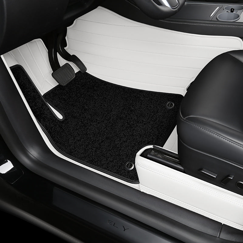 Special for Tesla Model 3 and Model Y 360° Aviation Soft Package Full Wrap All-Weather Leather Floor Mat