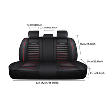 Load image into Gallery viewer, Universal Fit Full Set Leather Car Seat Covers, Black Seat Covers for Mazda, Toyota, Chrysler, Honda, Chevy, Ford, Nissan