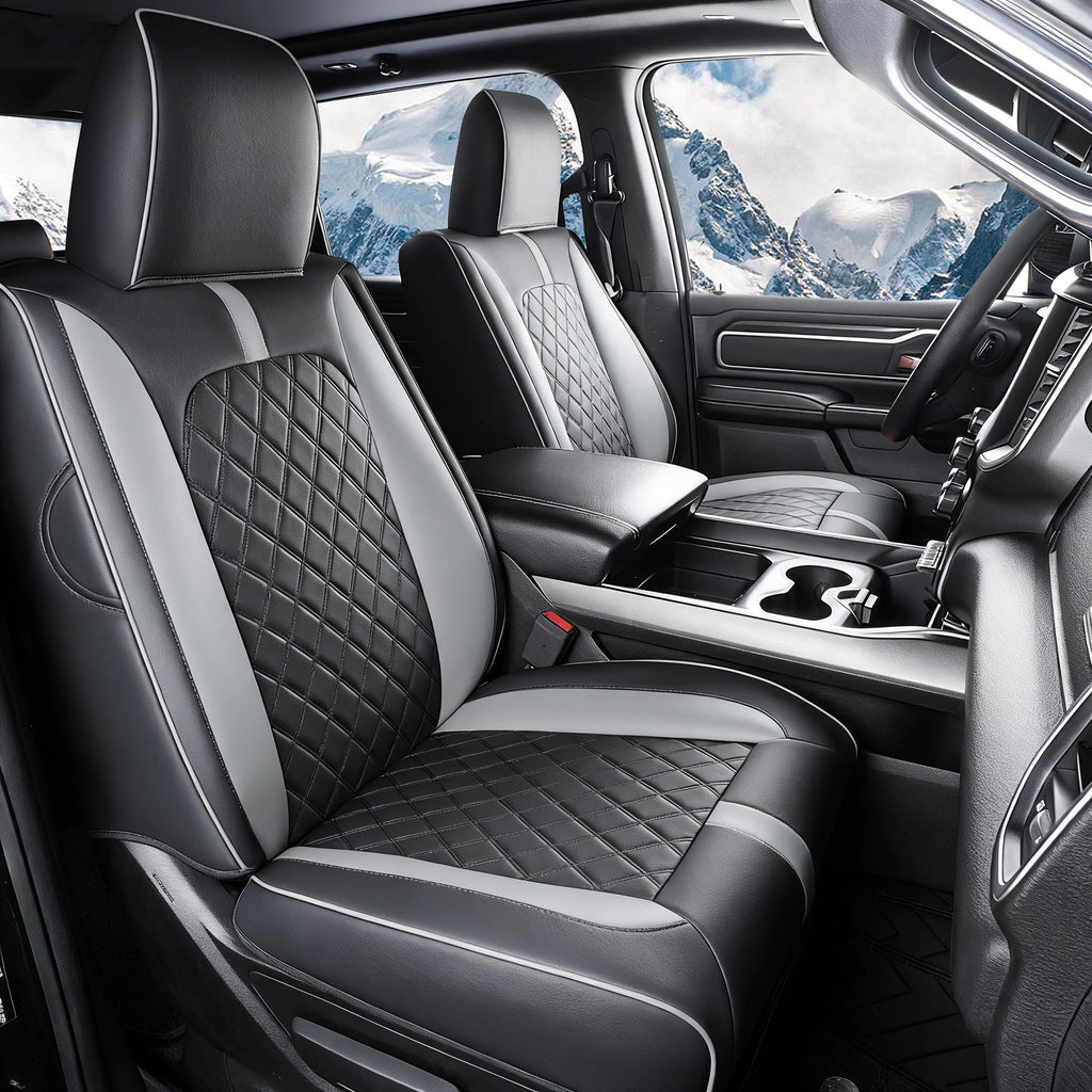 Luxury All-inclusive Car Seat Covers Full Set Custom For Dodge Ram  Compatible with Ram 1500(2019-2025)