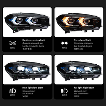 Load image into Gallery viewer, LED Headlights For BMW X5 F15 2014-2018 Double Lens Arrow Style Assembly Pair