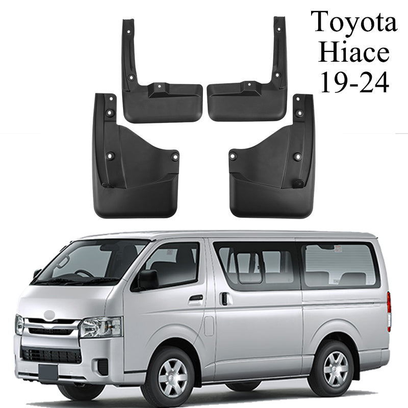 Car Mud Flaps for Toyota Hiace 2012-2024, No-Drill Fenders, Front & Rear Mud Splash Guards (4 Pcs)