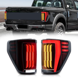 LED Tail Lights for 2021–2024 Ford F-150 – Sequential Turn Signals, Plug & Play Pair