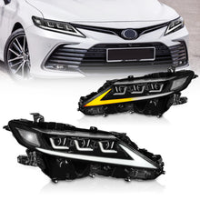 Load image into Gallery viewer, LED Headlights for Toyota Camry (2018–2023, 8th Gen) – Start-Up Animation &amp; Projector Lens