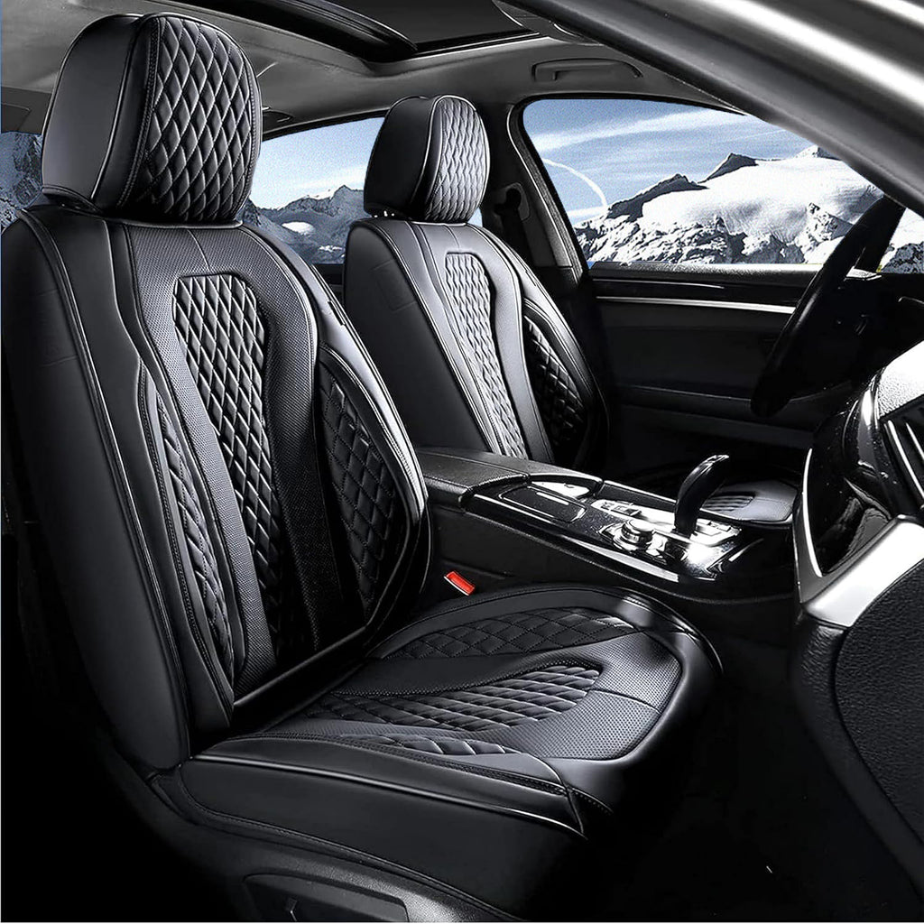 Amancarport Nappa Leather Car Seat Cover Universal Fit for Most Vehicles