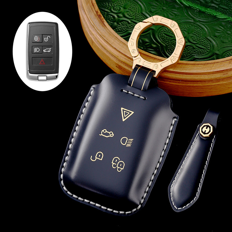 Land Rover Key Fob Cover with Keychain, Full Protection, Compatible with 2018-2023 Land Rover Range Rover Evoque, Sport, Vogue