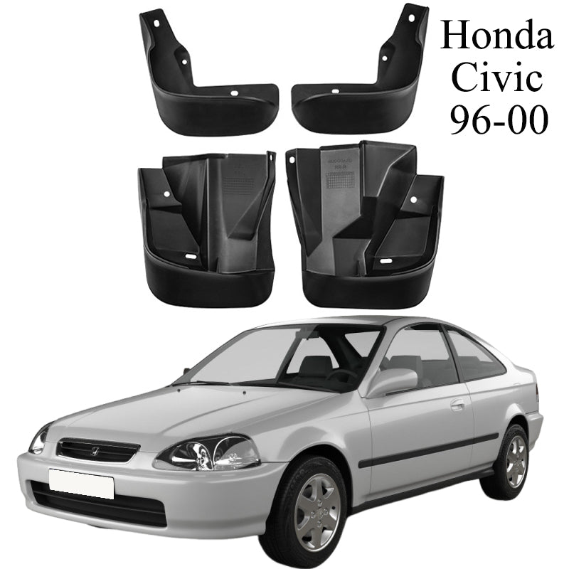 Mud Flaps Mud Guards Fit for 1996-2024 Honda Civic Hatchback Front & Rear Mud Splash Guards Accessories - 4 Pcs