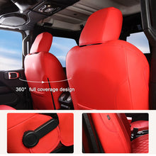 Load image into Gallery viewer, Custom Nappa Leather Car Seat Covers Full Set Special for Jeep Wrangler (2007-2024)
