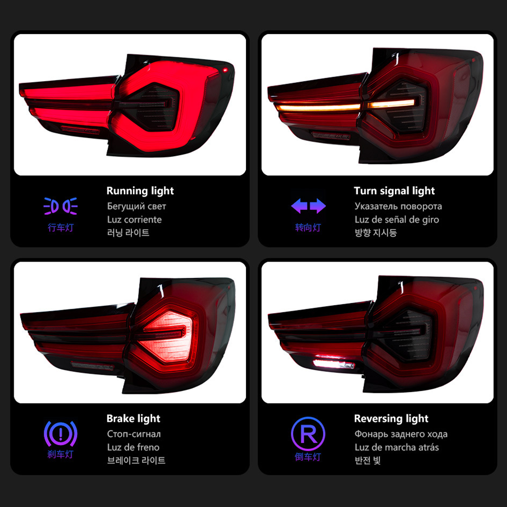 LED Taillight Assembly for BMW X3 F25 2010-2017 Sequential Turn Signal, Plug & Play