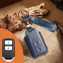 Load image into Gallery viewer, Genuine Leather Key Fob Cover for Honda