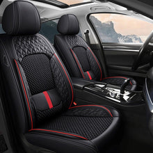Load image into Gallery viewer, Luxury 3D Car Seat Covers – 5-Piece Waterproof Faux Leather &amp; Ice Silk, Universal Fit for Sedans, SUVs &amp; Trucks