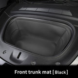 Leather Trunk Mats for Tesla Model 3/Y, Front & Rear, Waterproof, Scratch-Resistant, Easy to Clean