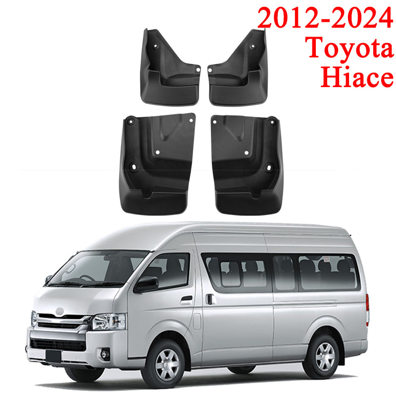 Car Mud Flaps for Toyota Hiace 2012-2024, No-Drill Fenders, Front & Rear Mud Splash Guards (4 Pcs)