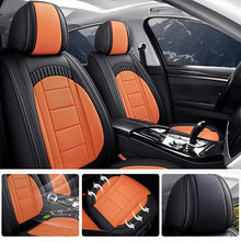 Load image into Gallery viewer, Universal 5-Seat Car Seat Covers – Full Coverage, Waterproof Faux Leather, Fits Most Cars, SUVs &amp; Trucks