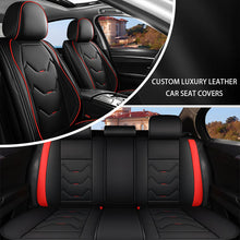 Load image into Gallery viewer, Full Set Car Seat Covers, Universal Leather Waterproof 5-Seat Protector – Front &amp; Back Coverage for Most Sedans, SUVs &amp; Trucks