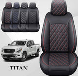 Custom Fit Car Seat Covers Full Set for Nissan Titan(2017-2024)