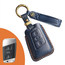 Load image into Gallery viewer, Vintage Handmade Luxury Leather Key Fob For All Volkswagen Models