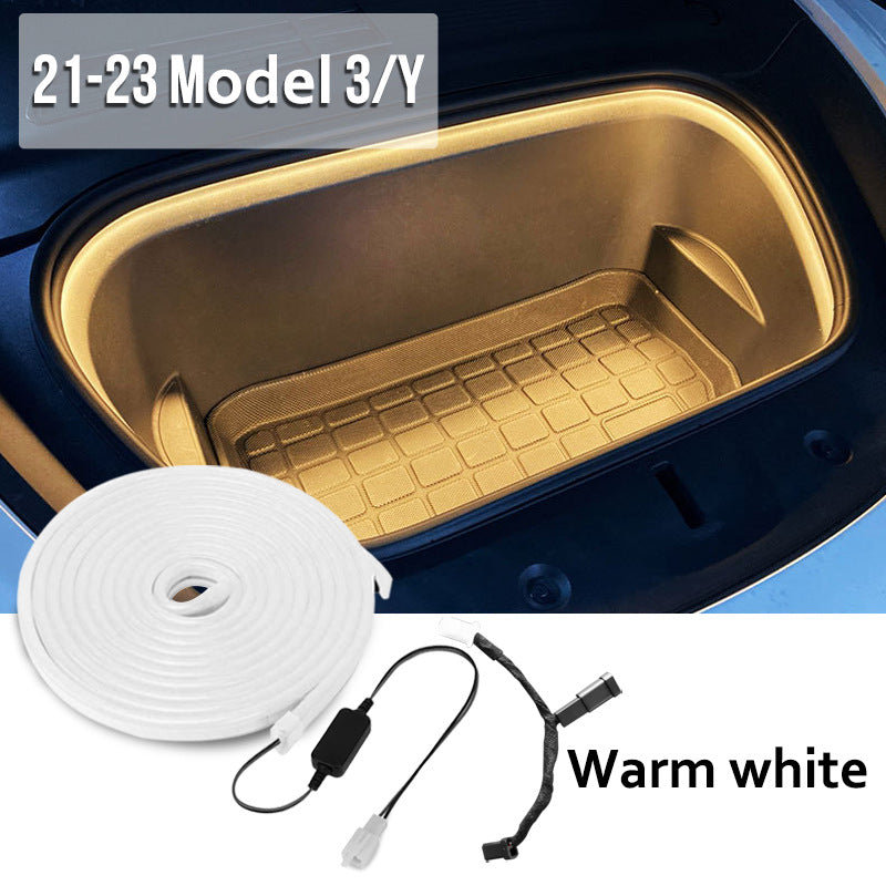 For Tesla Model 3/Y Front Trunk Ambient Light LED Strip Light Kit