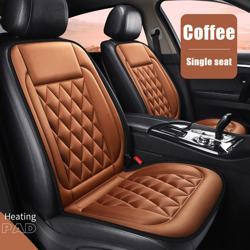 Car Seat Heater Car Seat Cover (3 Colors) Front Seat Set，Seat Cushion for Full Back and Seat