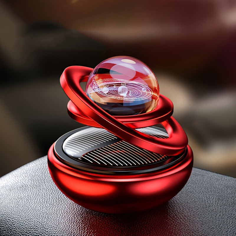 Solar Rotating Car Air Freshener,Portable Smart Car Air Freshener for Automobile,Office and Bedroom Creative Ornaments