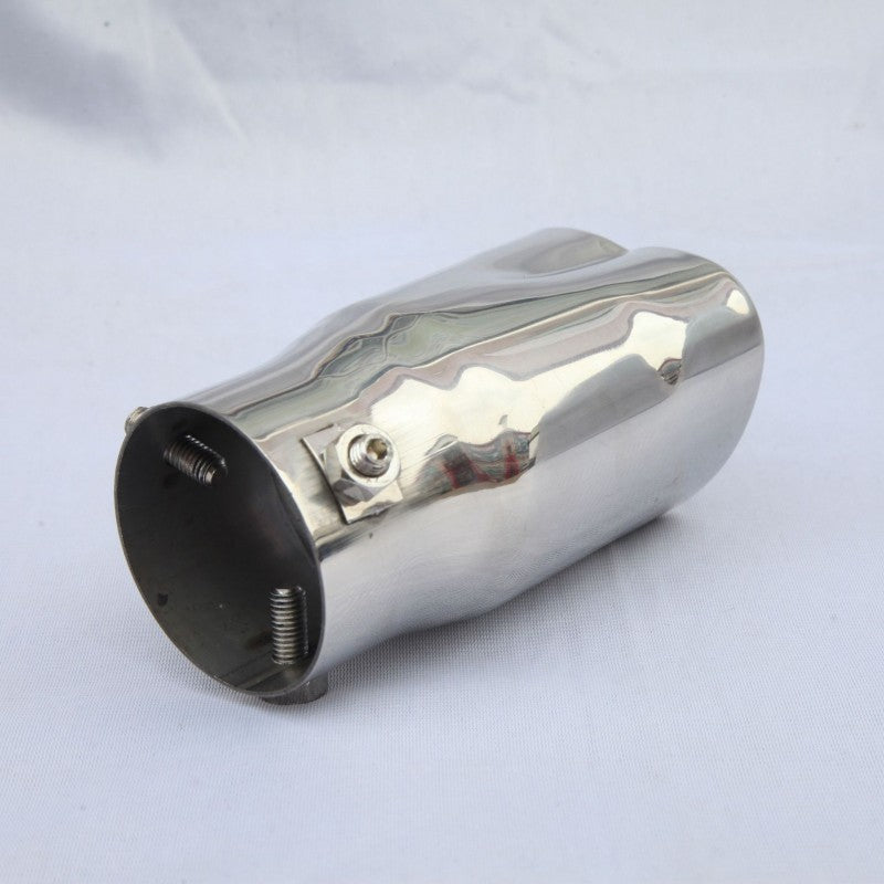 2.5-inch imported stainless steel exhaust pipe universal heart-shaped car exhaust tailpipe