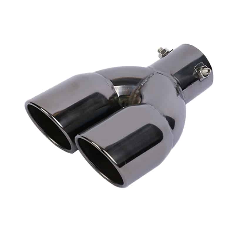 2.5-3 inch inlet exhaust pipe stainless steel bevel cut exhaust tip universal bolt-on dual outlet tailpipe