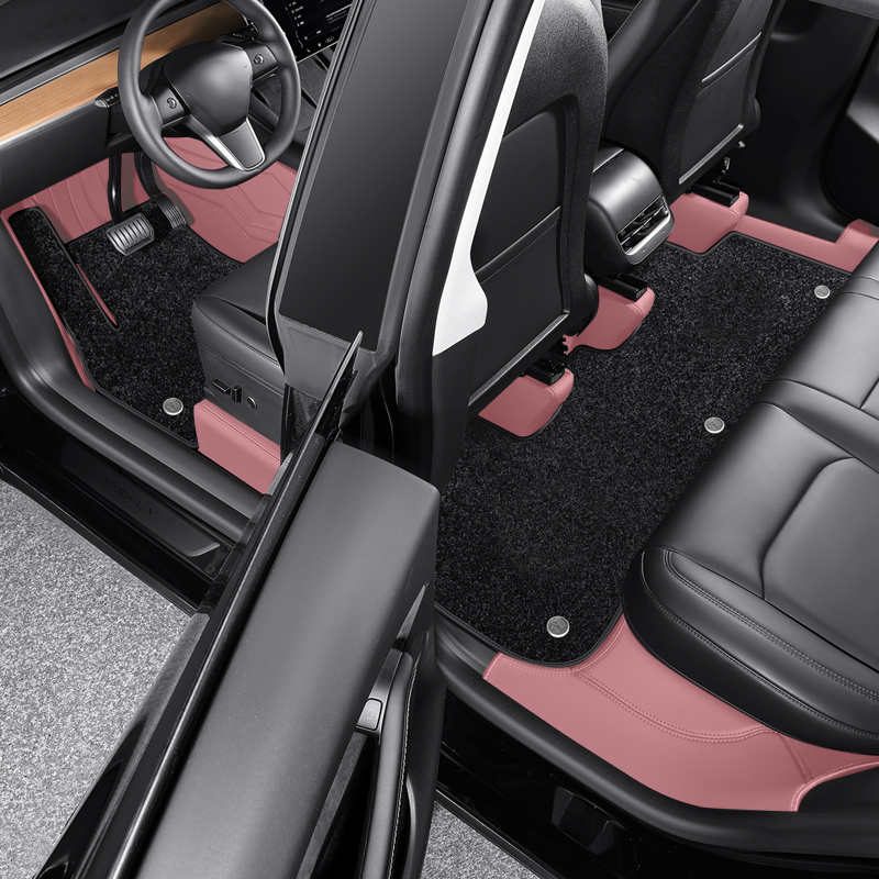 Amancarport for Tesla Model X 2016-2021(5-7 Seats) Luxury Leather All-Weather Floor Mats