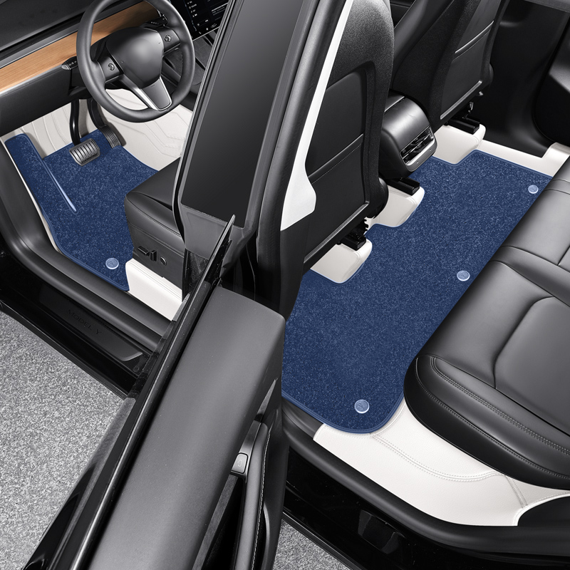 Amancarport for Tesla Model X 2016-2021(5-7 Seats) Luxury Leather All-Weather Floor Mats