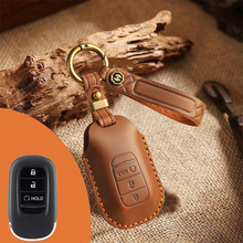 Load image into Gallery viewer, Genuine Leather Key Fob Cover for Honda