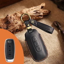 Load image into Gallery viewer, Genuine Leather Key Fob Cover for Nissan (3-5 Button)