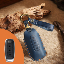 Load image into Gallery viewer, Genuine Leather Key Fob Cover for Nissan (3-5 Button)