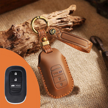 Load image into Gallery viewer, Genuine Leather Key Fob Cover for Honda