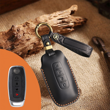 Load image into Gallery viewer, Genuine Leather Key Fob Cover for Nissan (3-5 Button)