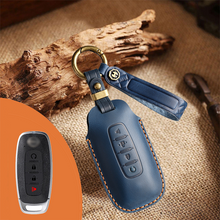 Load image into Gallery viewer, Genuine Leather Key Fob Cover for Nissan (3-5 Button)