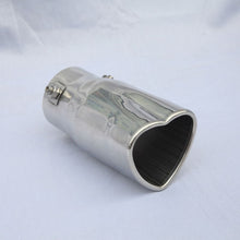 Load image into Gallery viewer, 2.5-inch imported stainless steel exhaust pipe universal heart-shaped car exhaust tailpipe