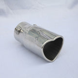 2.5-inch imported stainless steel exhaust pipe universal heart-shaped car exhaust tailpipe