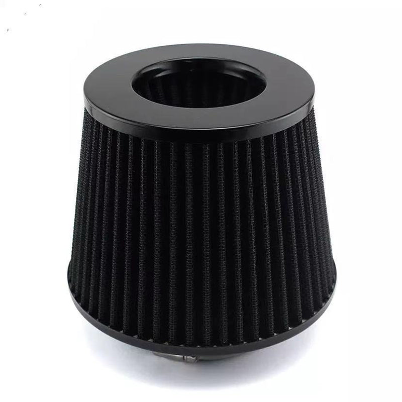 Universal Clamp-On Air Filter, Available in 64mm, 76mm, 89mm, and 100mm Sizes, High Flow Round Tapered Cone, Closed-Top Cool Air Filter Cleaner