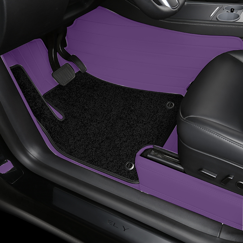 Special for Tesla Model 3 and Model Y Leather Floor Mat Fully Surrounded By All-Weather Floor Mat