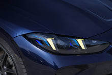 Load image into Gallery viewer, Snake Eyes Style Headlights for BMW 4 Series G22 G23 G26 M3 M4 (2021 - Present) Assembly Upgrade, Amber DRL