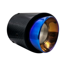 Load image into Gallery viewer, Black Carbon Fiber Exhaust Muffler Tip for Mini Cooper &amp; BMW MINI (R55-R61, F54-F60)