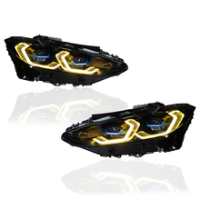 Load image into Gallery viewer, Laser Style Headlights for BMW 4 Series G22 G23 G26 M3 M4 (2021 - Present) Assembly Upgrade, Amber DRL