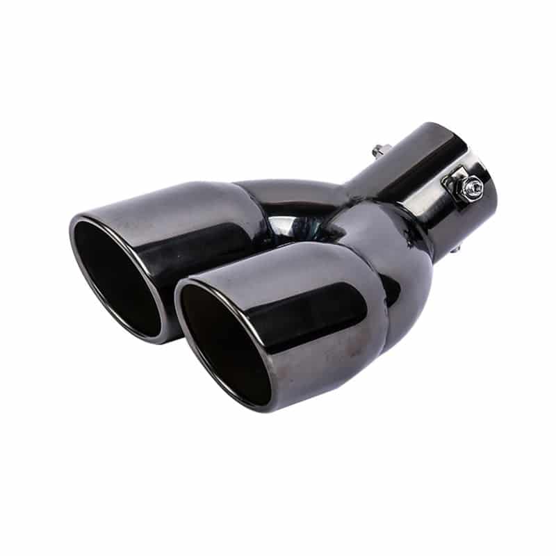 2.5-3 inch inlet exhaust pipe stainless steel bevel cut exhaust tip universal bolt-on dual outlet tailpipe