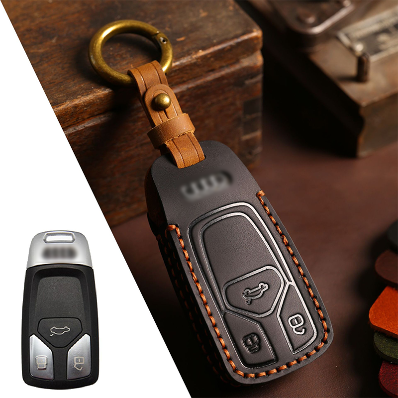 Suitable For New Audi High Quality Leather Key Cover A4L/Q5L/Q7/A4/A5/A6