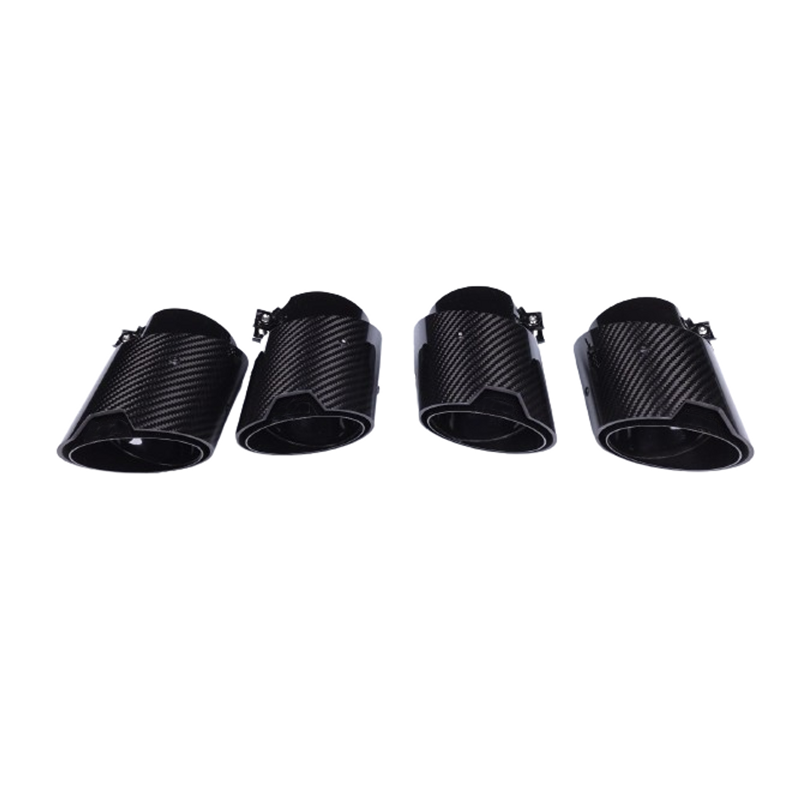 Carbon Fiber Tailpipe With Net Exhaust Tips For BMW X3M X4M M2 M3 M4 - F97 F98 G87 G80 G82 G83