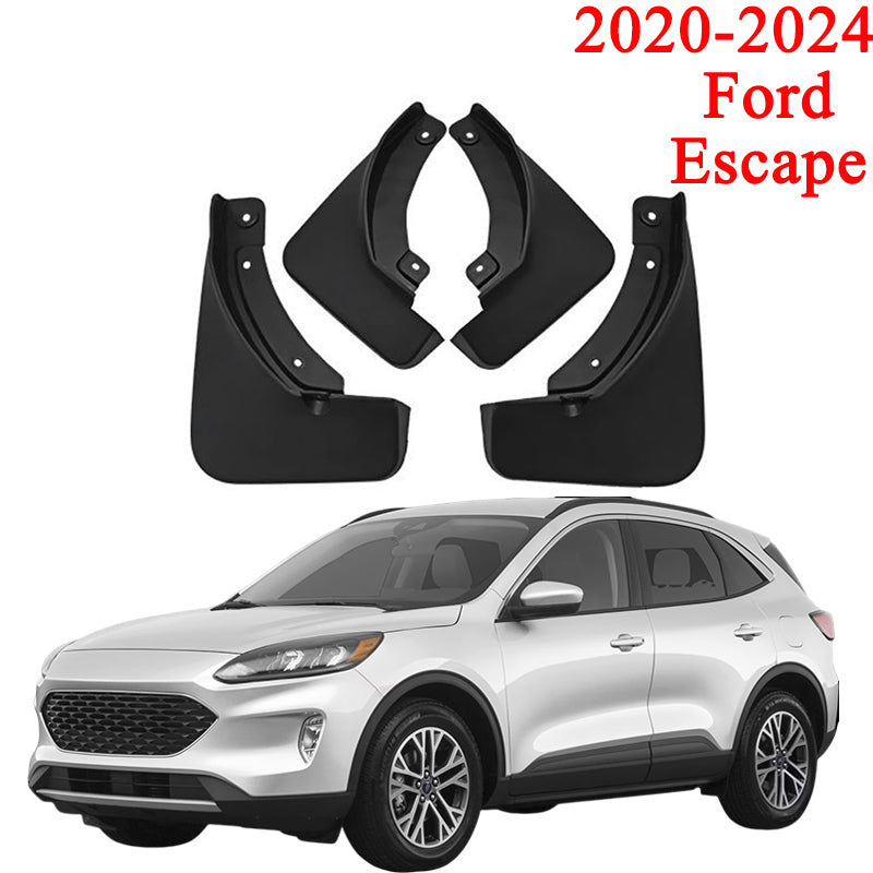 Heavy Duty Mud Flaps for Ford Escape 2020-2024 (Base Model) - Custom Fit Front & Rear Mud Splash Guards (4-Piece Set)